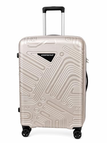 Image of VIP Aristocrat 3 Pc Set Cabin 55 cm (Small),65 cm (Medium),75 cm (Large) 8 Wheels Trolley,Hard Case Lightweight Bag & Combination Lock Suitcase with 3 Years International Warranty (Metallic Grey)