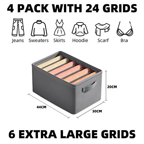 Lychico Extra Large Foldable Wardrobe Storage Organizer for Clothes, Moth-proof, Moisture-proof, and Waterproof (4 pcs - Image 2