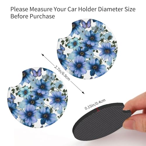 Portavasos para carro de neopreno 2 piezas negro miniatura 2