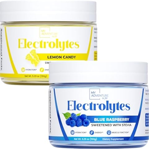 My Adventure to Fit Electrolytes - Blue Raspberry + Lemon Candy Flavored Cover