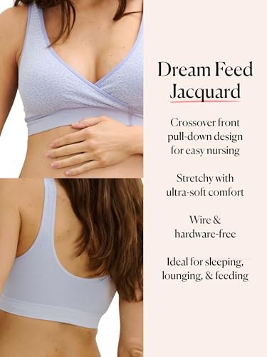 Image of HATCH The Dream Feed Nursing & Sleep Bra, Stretchy & Wireless with Crossover Pull-Down Design for Breastfeeding
