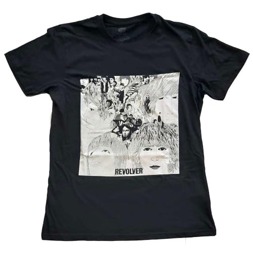 The Beatles Revolver Album Cover T Shirt - Les Beatles, Paul McCartney, John Lennon, RIngo Starr, George Harrison The Beatles Revolver Album Cover T Shirt