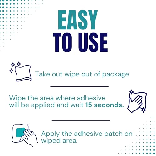 Image of Torbot IM074407W314832 Group Inc Skin Tac inchH inch Adhesive Barrier Prep Wipe, Liquid Form, Latex-Free, Hypo-allergenic (Box of 50 Each), (Pack of 2)