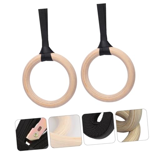 Anillas de Madera Ajustables 4.5m con Correas para Fitness miniatura 6
