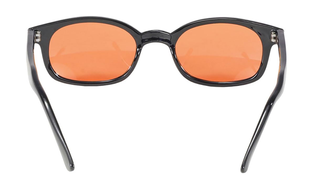 XKD's 1128 - Occhiali da sole per motociclisti, lenti arancioni, unisex