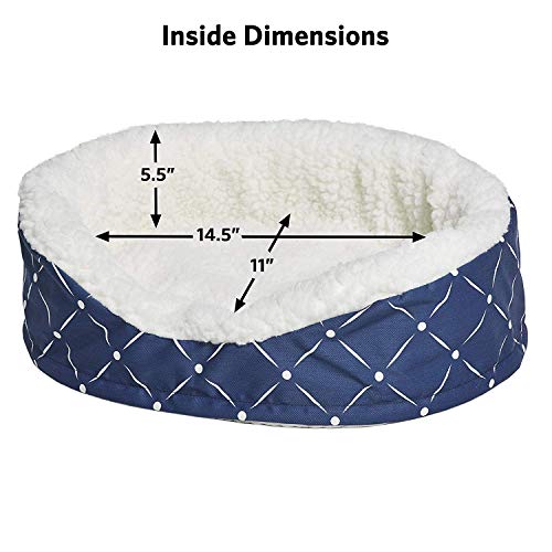 Image of Midwest Homes for Pets CU20BLD Couture Orthopedic Cradle Pet Bed for Dogs & Cats, X-Small