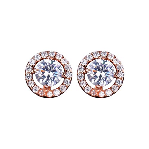 BEUU Designer Pave Crystal Disco Ball Clay Beads Shamballa Earrings Stud Made with Crystal