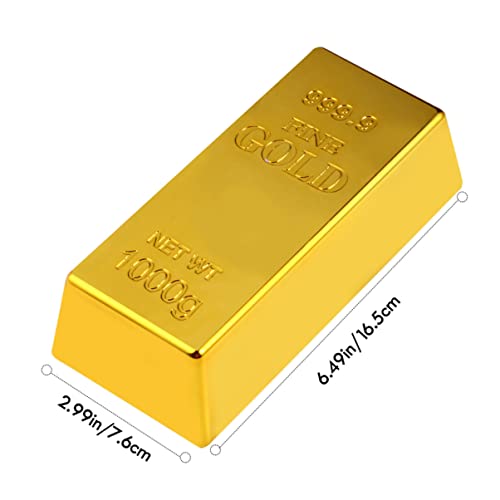 Decoração de Barra de Ouro de Folha de Pirata: 2 Pcs de Ouro Barra de Porta de Ouro Barra de Ouro Pa