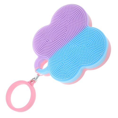 SAFIGLE Manual de Silicona para Limpieza Profunda y Exfoliación para Mujeres Caja Cuadrada Color Azul Exfoliador Suave para Sensible