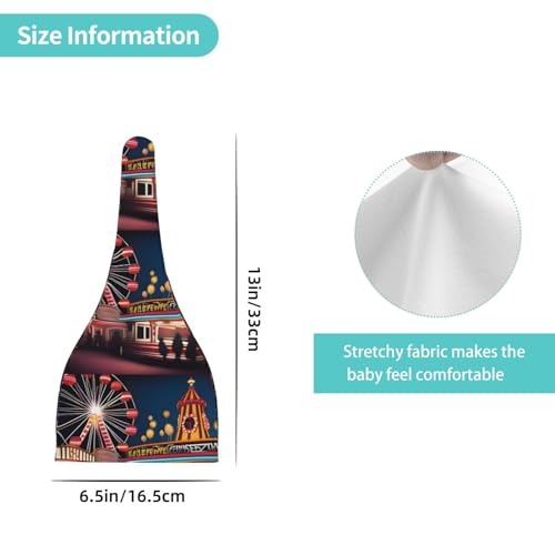 Baby Beanie CursedCarnival Knotted Hat - Soft, Warm, Comfortable, Headwear for Newborns, 0-6 Months Black4