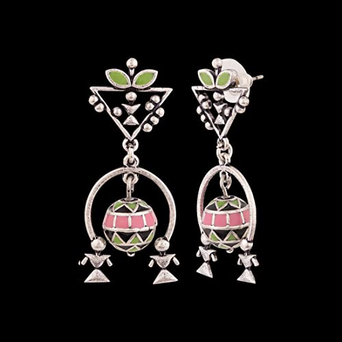 Adorned Spin Lightly Layered Earrings, Elegant
