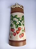 Ideal para cocina y comedor Teja decorativa para la cocina con adorno de fresas