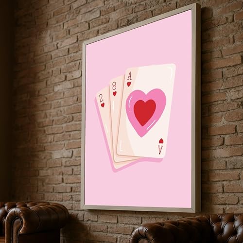 Lienzo impreso con temática de amor que resalta tus paredes con un estilo artístico rosa