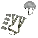 ACEXIER Tactical MK Fast Helmet Chin Strap Adjustable Helmet Belt Hunitng Shooting Military Airsoft Helmet Accessories (Grey)