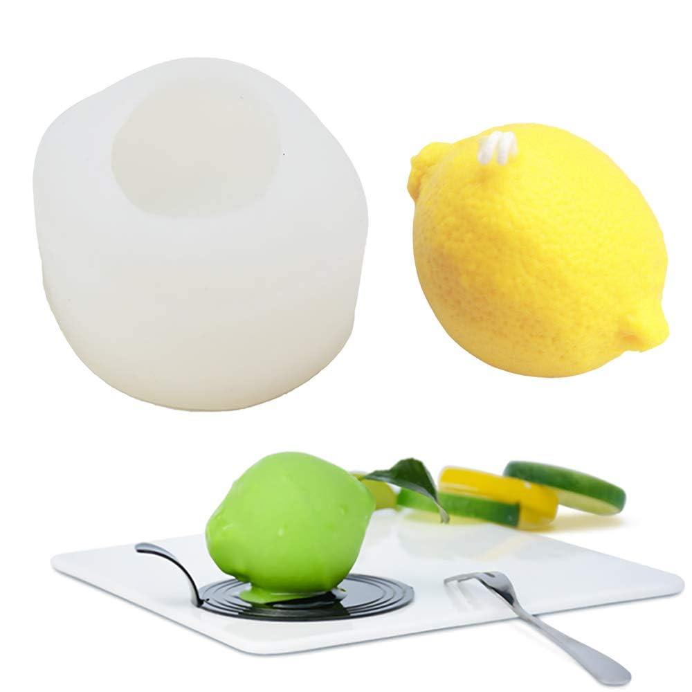 HUSAINIMART | 3D Lemon Silicone Soap Mold for Homemade Soap Making, Chocolate Mousse Cake Pastry Baking, Candle, Lotion Bar, Bath Bomb NK-image-19