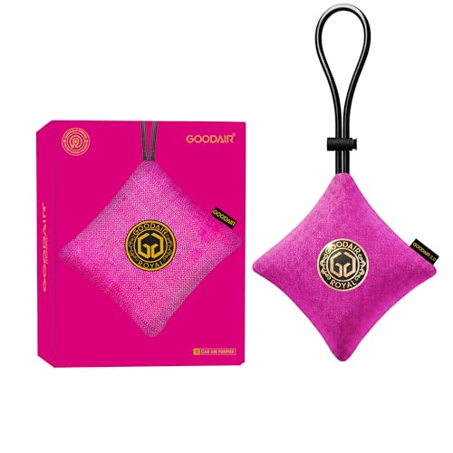 GOODAIR 2.0 Premium Non-Electric Car Air Purifier | Stylish Pink | Patented Technology | Clinically Proven to Prevent Motion Sickness | Tested & Certified to Absorb Toxic Gases | 24/7 Purification