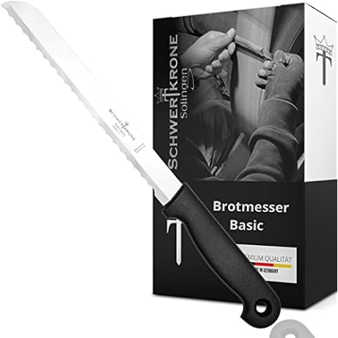 Schwertkrone Brotmesser mit Wellenschliff aus Solingen Made in Germany rostfrei Cover