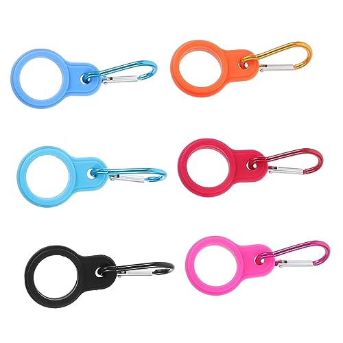 SKISUNO 6Piezas Hebillas de Portátiles con Mosquetón Clips de Senderismo y Actividades