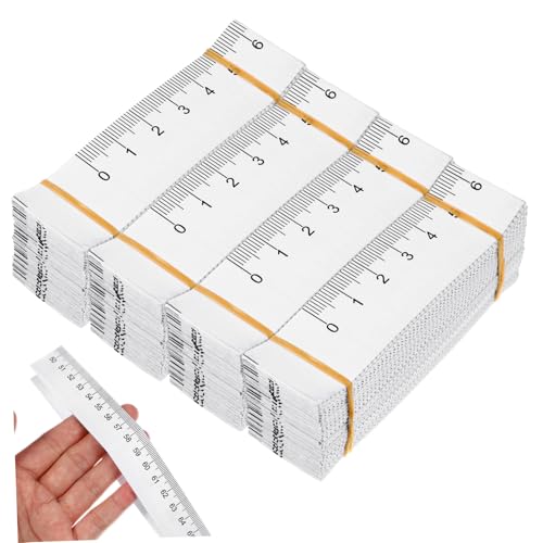 jojofuny 100 Stück Papier Maßband 1M - Beidseitiges Papier Messwerkzeug für Medizin & Schneiderei - Flexibles Maßband zur Wundvermessung & Körpermetrik