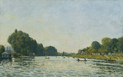 Poster La Seine à Bougival Alfred Sisley pour décoration chambre lumineuse 60x90