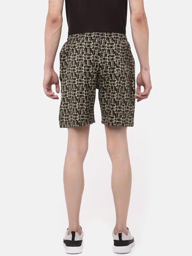 Image of Dollar Solid Men's Shorts | All-Over Print | One Side Zipper Pocket with Label Branding | Self Waistband with Drawcord | Wide Array of Attractive Prints