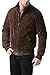 Landing Leathers Men's WWII Suede Leather Bomber Jacket Brown Medium
