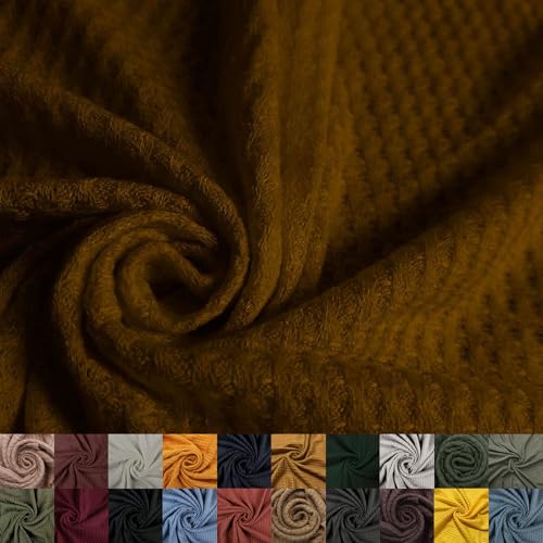 Texco Inc 59' Wide Rayon Spandex Waffle Open Knit...
