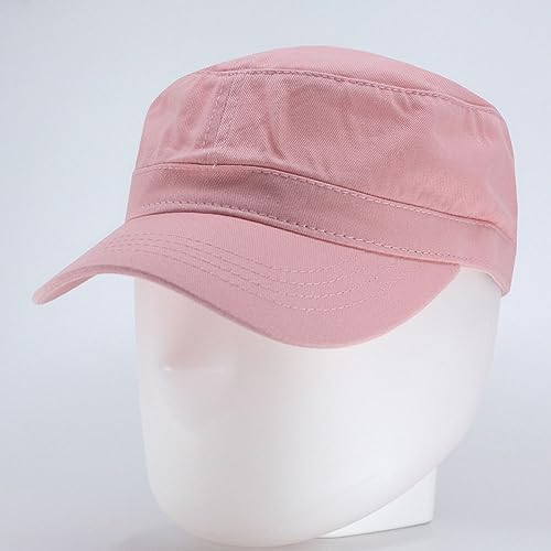 Image of The Vintage Year Heavy Stitching Washed Cotton Cadet Hat - Durable Military Baseball Cap for Men & Women, Outdoor Casual Wear
