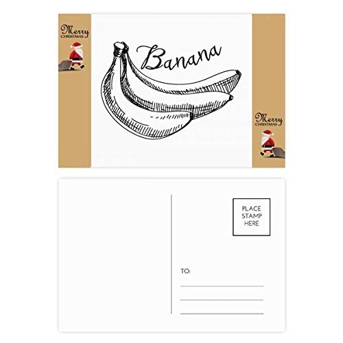 Lot de 20 cartes postales avec un motif banane ludique pour vos correspondances