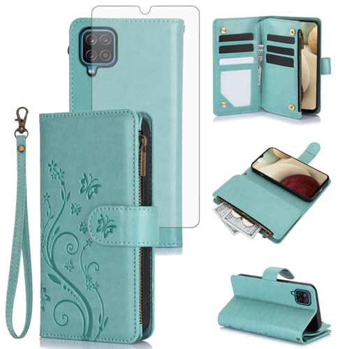 Coque Samsung Galaxy A12 5G protection intégrale flexible Asuwish vert YM020 UK