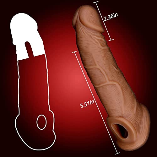 Tollew 98512785412792039 New Soft Realistic Sleeve Extender Sheath For Men Male Enhancement Extension Sleeve Massage 2039 thumb #3