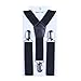 AWAYTR Kids Baby Elastic Adjustable Suspenders - Solid or Stripe Color Available in 3 sizes logo Light gray 22 inches