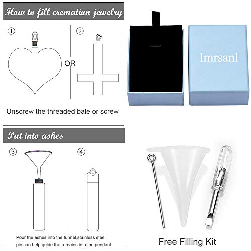 Imrsanl Baseball Bat Cross Cremation Jewelry for Ashes Stainless Steel Cross Urn Necklace Keepsake Pendants for Ashes2