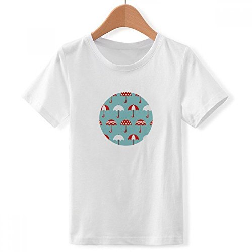 T-Shirt Garçon Pluie Parapluie Soleil Motif Multicolore Cadeau Anniversaire