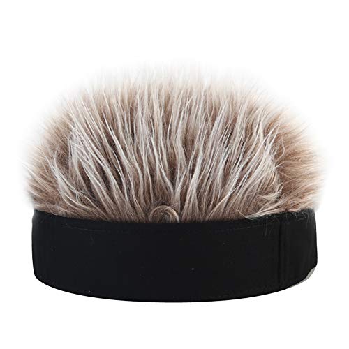 ZAVAREA Novedad Peluca Sombrero, Pelo Gorra de Sol, Gorra de Béisbol Ajustable con Pelos Falsos