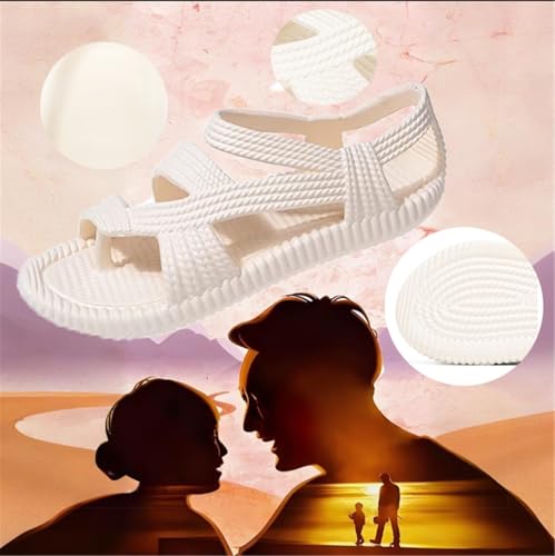 Men Comfy Breathable Resistant Woven EVA Bunion Corrector Sandals, Casual Retro Soft Orthopedic Flat Non-slip Durable Slippers, for Papa Husband, Hallux Valgus, Plantar Fasciitis3