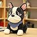 beauty eyes Chien en Peluche Poupée Jouet Kawaii Chiot Chien Sharpei Carlin en Peluche Poupée Dessin Animé Oreiller Jouet Cadeau pour Enfants Bébé Enfants 45cm Noir