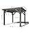 DEXSO 10'X 10' Cedar Wood Pergola with Solid Structure, Retractable Shade Canopy, Durable, Rot Resistant, Patio Pergola for Backyard, Deck, Garden, Outdoor Entertaining