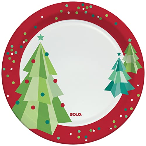 Solo 10" Paper Plates, Winter Design, Pack Of 20 Plates #TOP1
