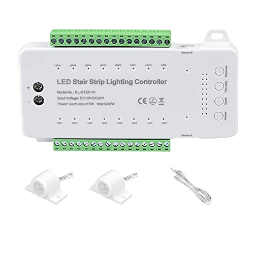 Kriccekal Ki LED [VZT[Rg[[ DC12V 24V 16 `l PIR ԏƖKip_ȃXgbv (A)