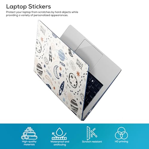 Image of Laptop Skin /Sticker /Cover Bubble-Free| Laminated| Removable| HD Quality Sticker for Laptops Upto 15.6 Inches Compatible with Hp /Dell /Acer /Lenovo /Asus etc.(Space-218)