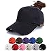 Price comparison product image YouGa DIRECT Ponytail Baseball Cap - Mesh Cap Classic Plain Hat, Sun Messy High Bun Cap Adjustable Pony Caps, Sports Casual Trucker Hats Cap for Mens Women (Black+Beige) (Black)