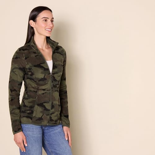 Image of Amazon Essentials Women's Classic-Fit Full-Zip Polar Soft Fleece Jacket, Outerwear Coat with Cuffs (Available in Plus Size)