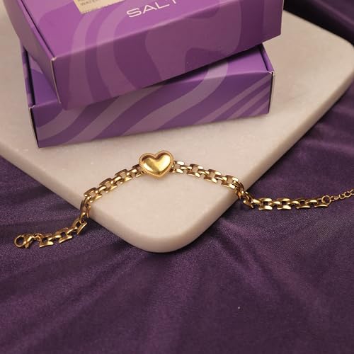 Image of SALTY Anti Tarnish Bracelet for Women | Fancy Bracelet | Jewellery Gifts | Hand Band | Fashion Accessories for Girls | Minimal Jewelry Design | Gift for Rakhi | Gift for Diwali, Christmas, Marriage, Birthday