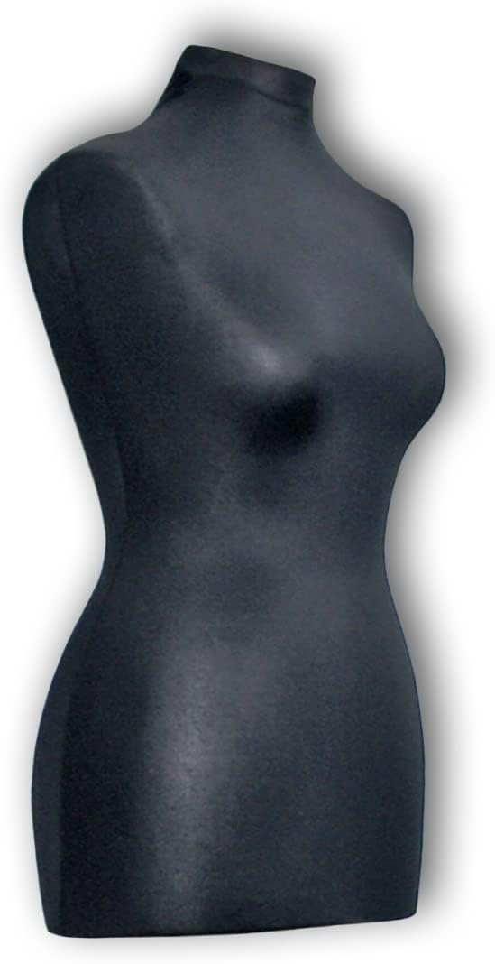 Schneiderpuppe | zum Probierpreis! | Größen S - XL (Female) | Torso Size: S (34-36) | Wechselbezug schwarz | Standfuss Calvados | Damen - Schaufensterpuppe