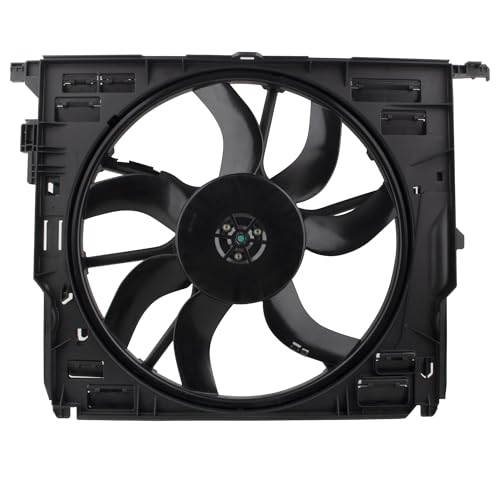 BOXI Radiator Cooling Fan Assembly Fit for BMW 528i 530i