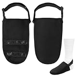 Classicseali Cast Toe Cover,Non-Slip Adjustable Foot Cast Cover, Soft Warm Foots Casts Sock for Women Men, for Leg Casts Covers Foots and Ankle, Black