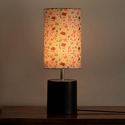 Image of ExclusiveLane 'Rabbit & Grove' Iron Table Lamp for Bedroom Living Room Home Decoration & Bedside Lamp Bed Lamps for Side Table Side Lamp for Bed Room in Metal (44.5 Cm, Without Bulb, Handcrafted)