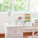 Forreen Stiftehalter Kinder, Schreibtischorganizer aus Holz Kreativ Regenbogen Stifte Organizer Multifunktions Tisch-Organizer für Kinder Büromaterial, Klassenzimmer Organisation