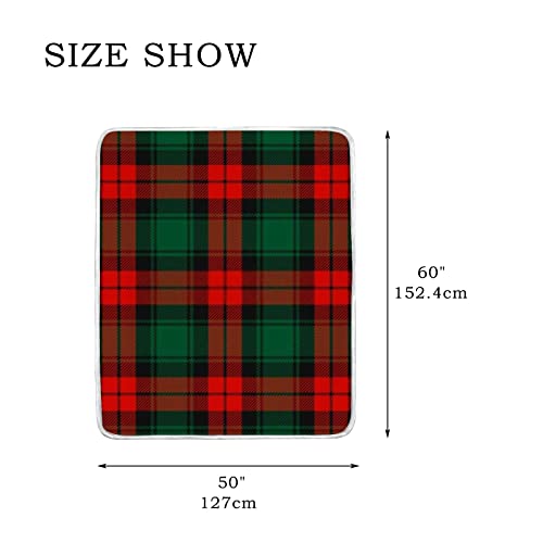 Blanket Soft Warm Christmas Red Tartan Plaid Blankets Throw For Bed Couch Sofa Car Lightweight Travelling Camping For Kids Boys Women 60 X 50 Inch #TOP5